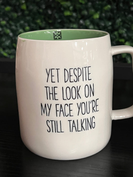 still talking mug