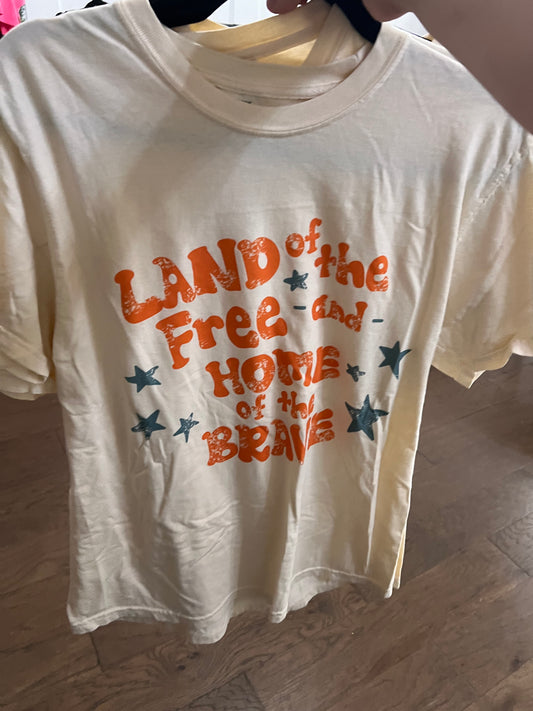 land of the free tee